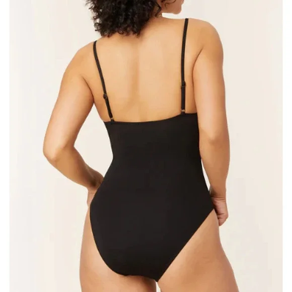 NWT Andie Women's The Amalfi Classic One Piece AO204 Smooth Swimsuit Black SZ M - Picture 12 of 13